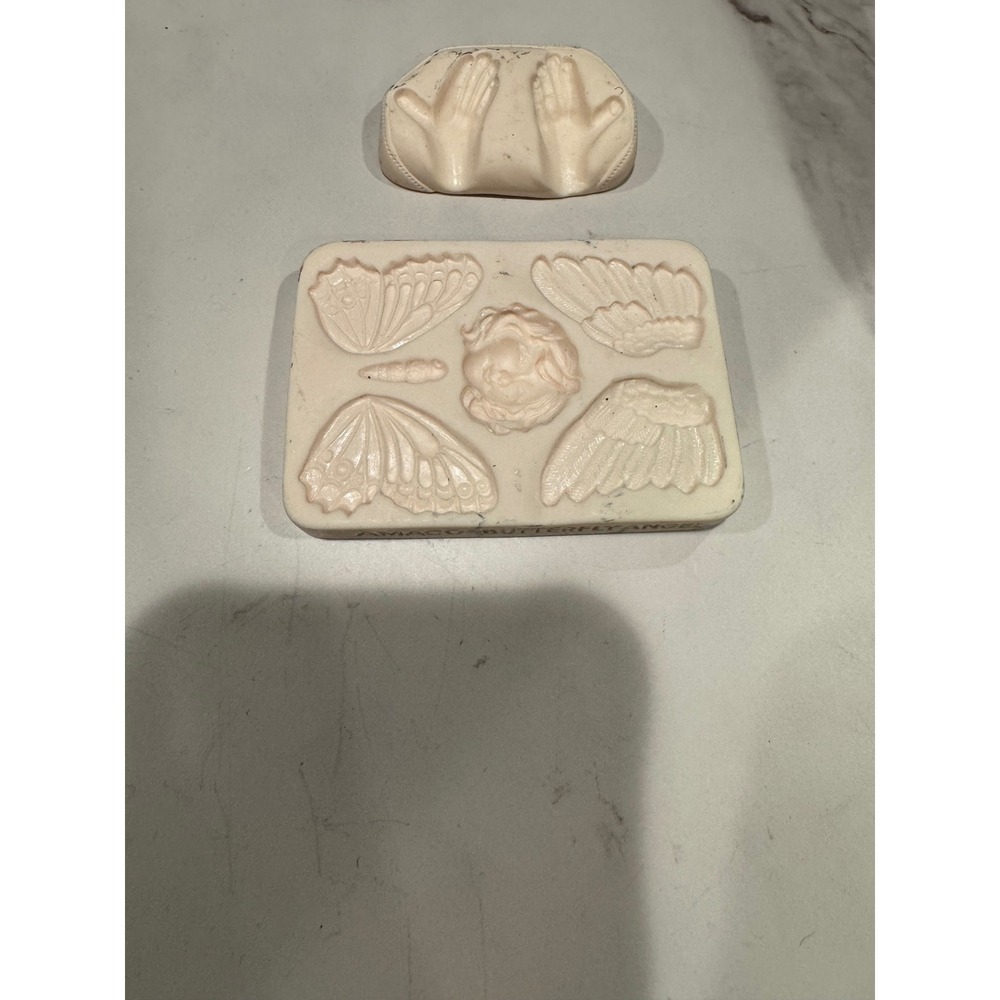 Amaco Butterfly Angel and Judi Maddigan Medium Hands Polymer Clay Push Molds